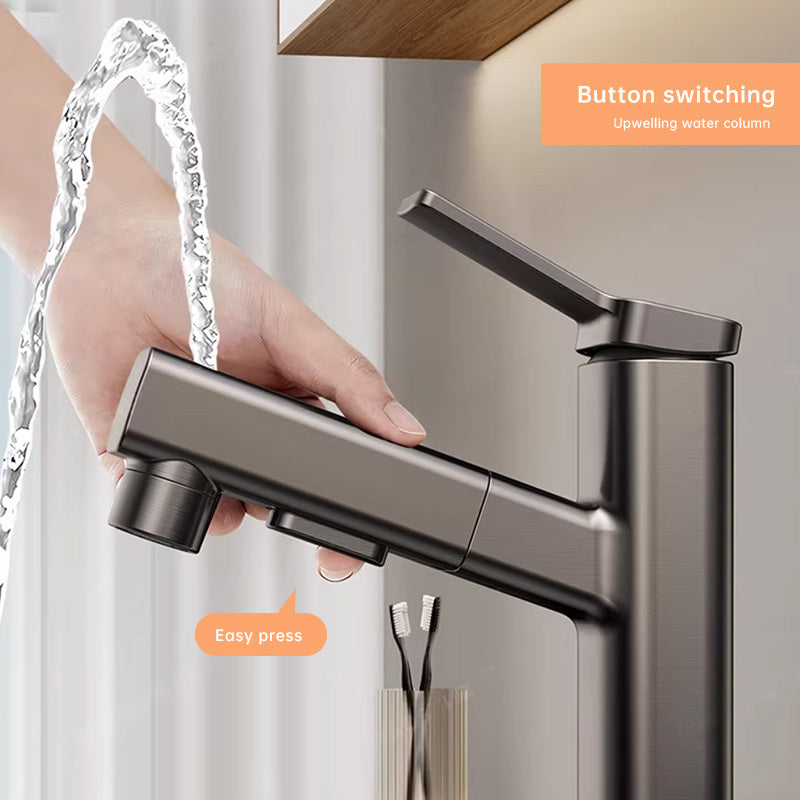 Robinet d'évier à trois modes avec douchette extractible