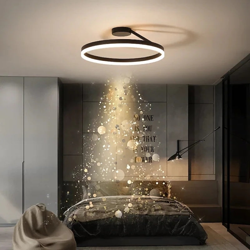 ArishaGlow Elegant LED Ceiling Light In Gold And Metal Finish