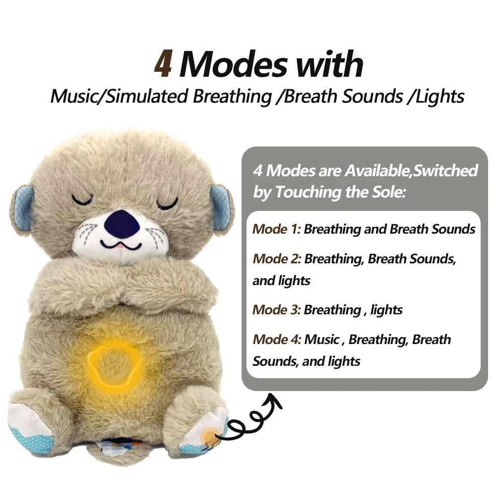Peluche Loutre pour Bébé, Compagnon de Respiration pour un Coucher Doux | Fervei