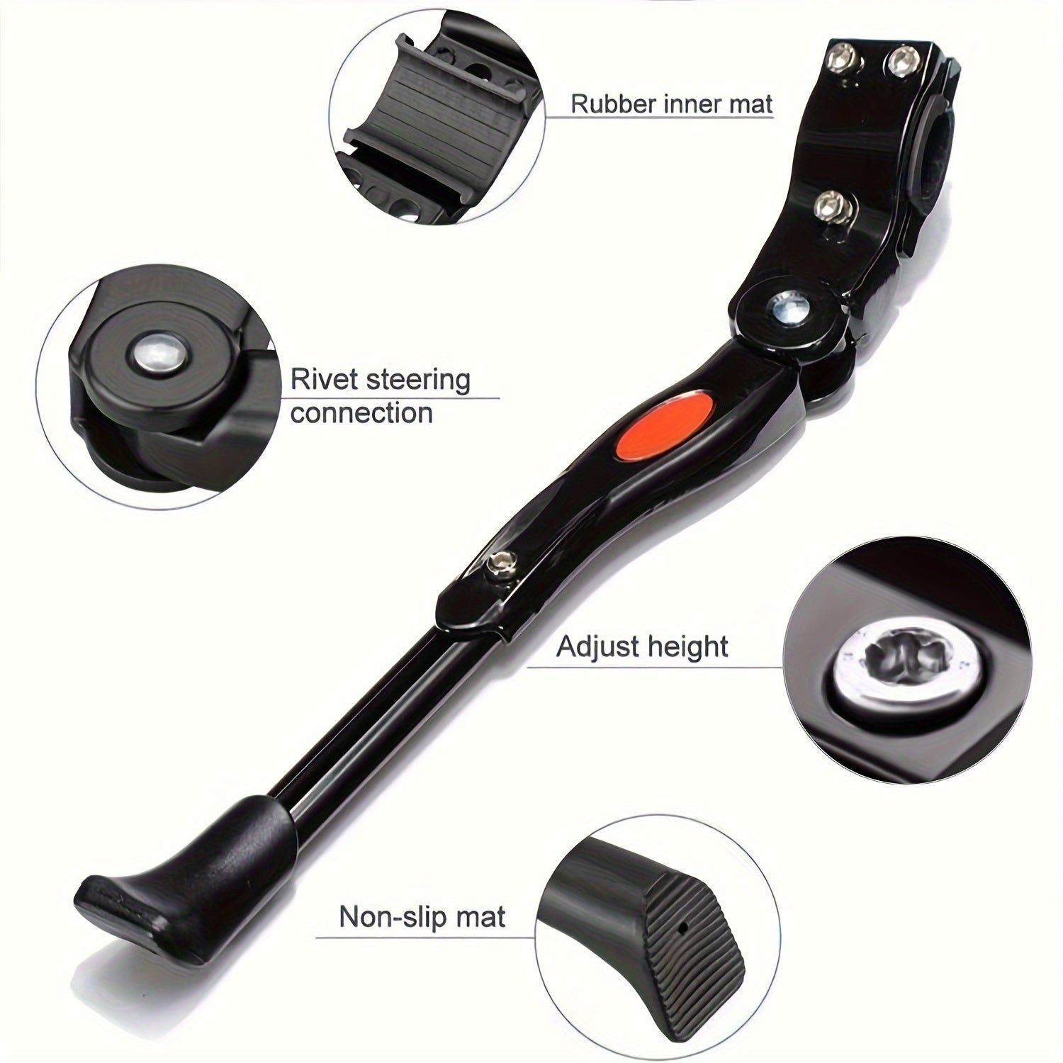Adjustable Aluminum Kickstand For MTB City And E Bikes