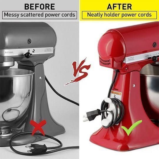 TidyGrip Kitchen Cable Holder With Strong Hold For Blenders And Toasters
