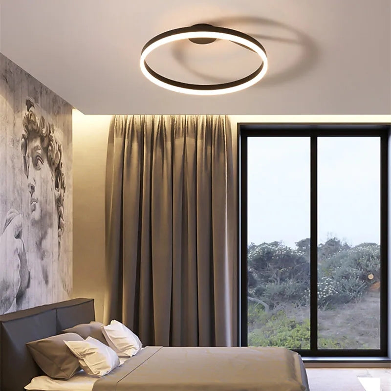 ArishaGlow Elegant LED Ceiling Light In Gold And Metal Finish