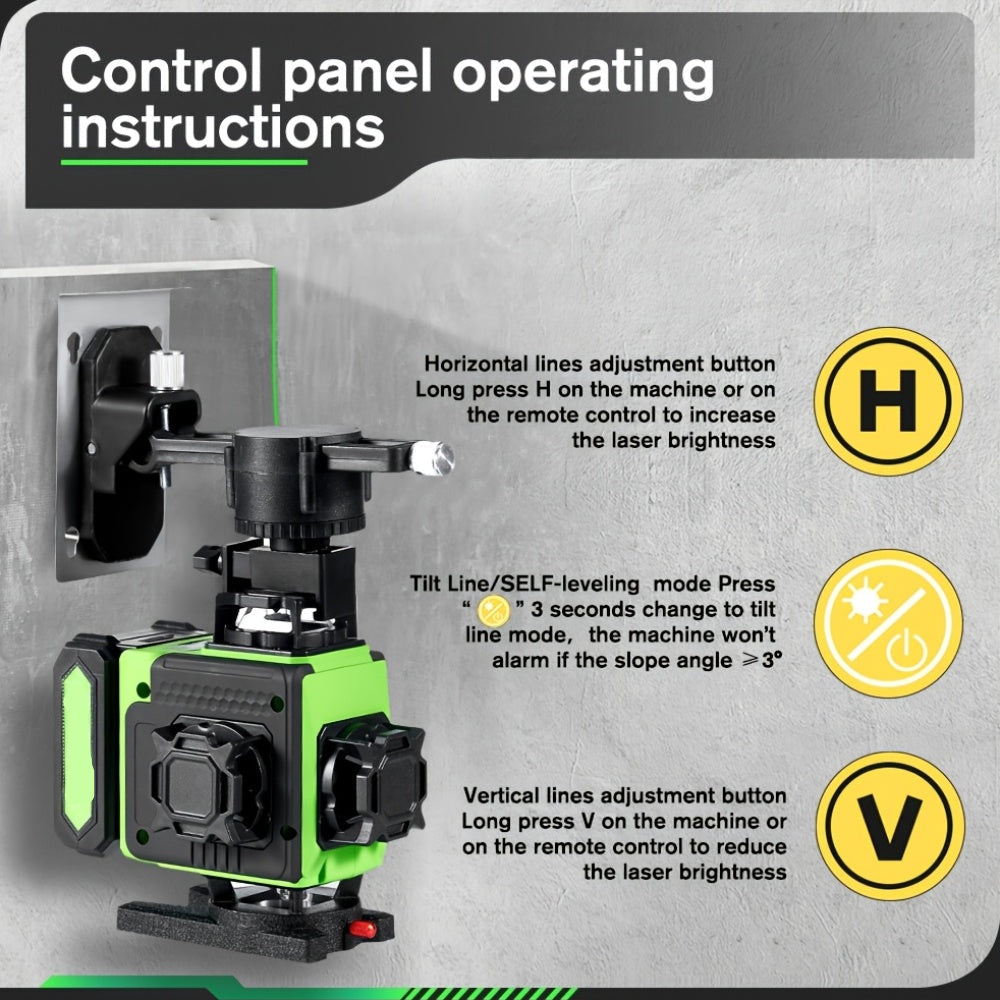 360 Laser Level Tool for Precision Construction Alignment