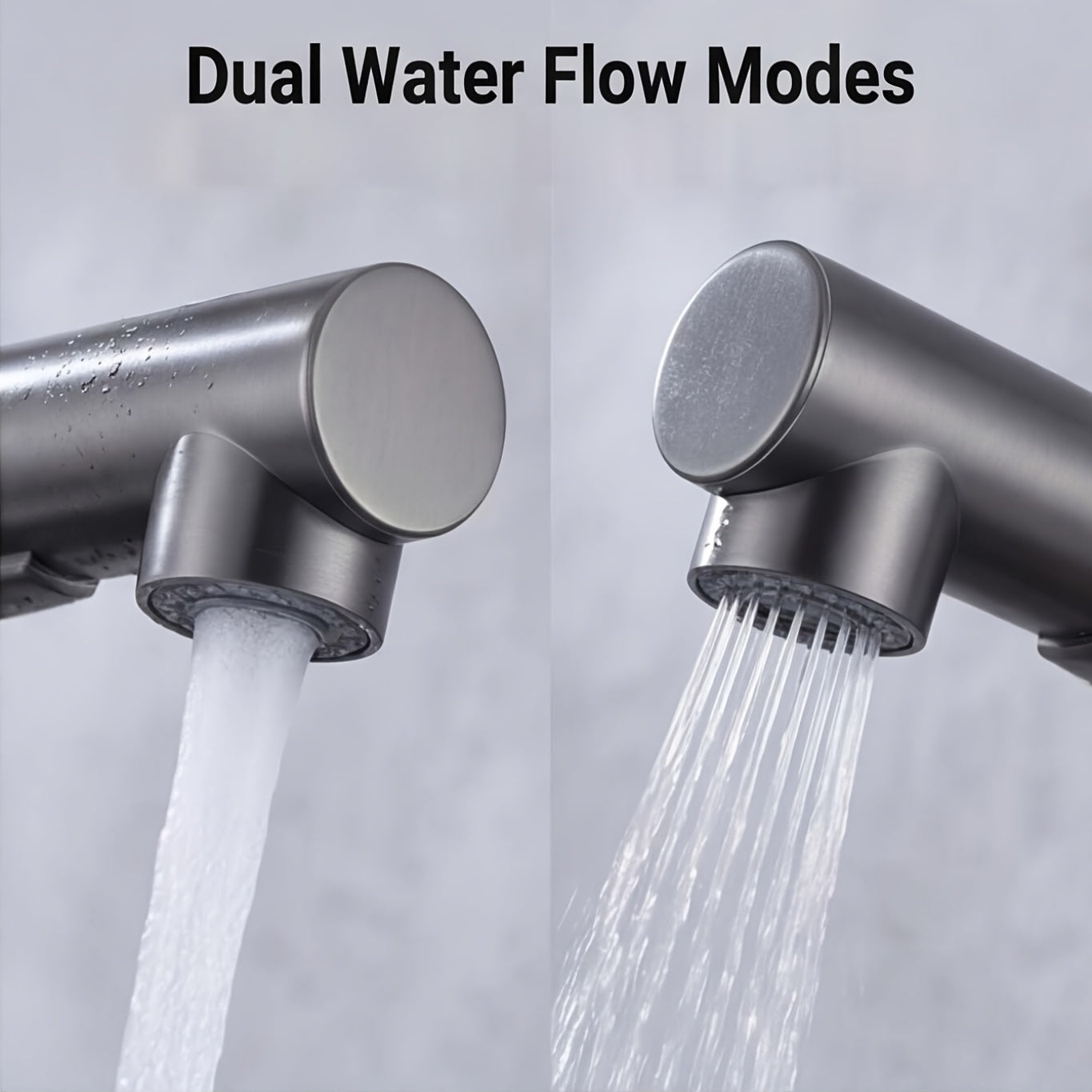 Pull Out Sink Faucet with Modern Stainless Design