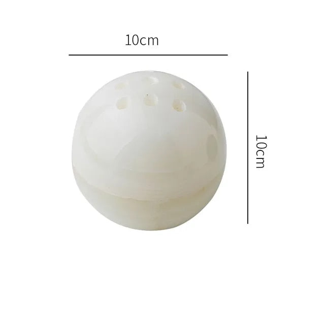 Marble Stone Incense Burner With Cave Hole Design In 7 Colours