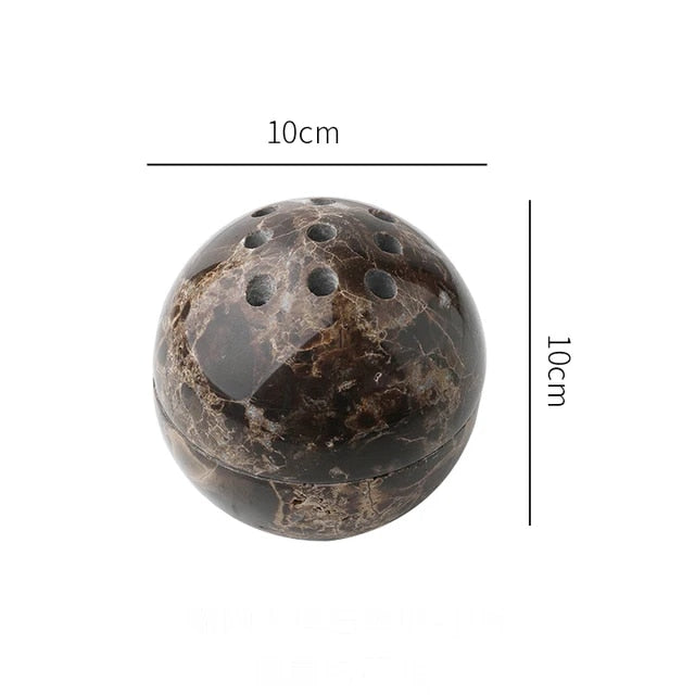 Marble Stone Incense Burner With Cave Hole Design In 7 Colours