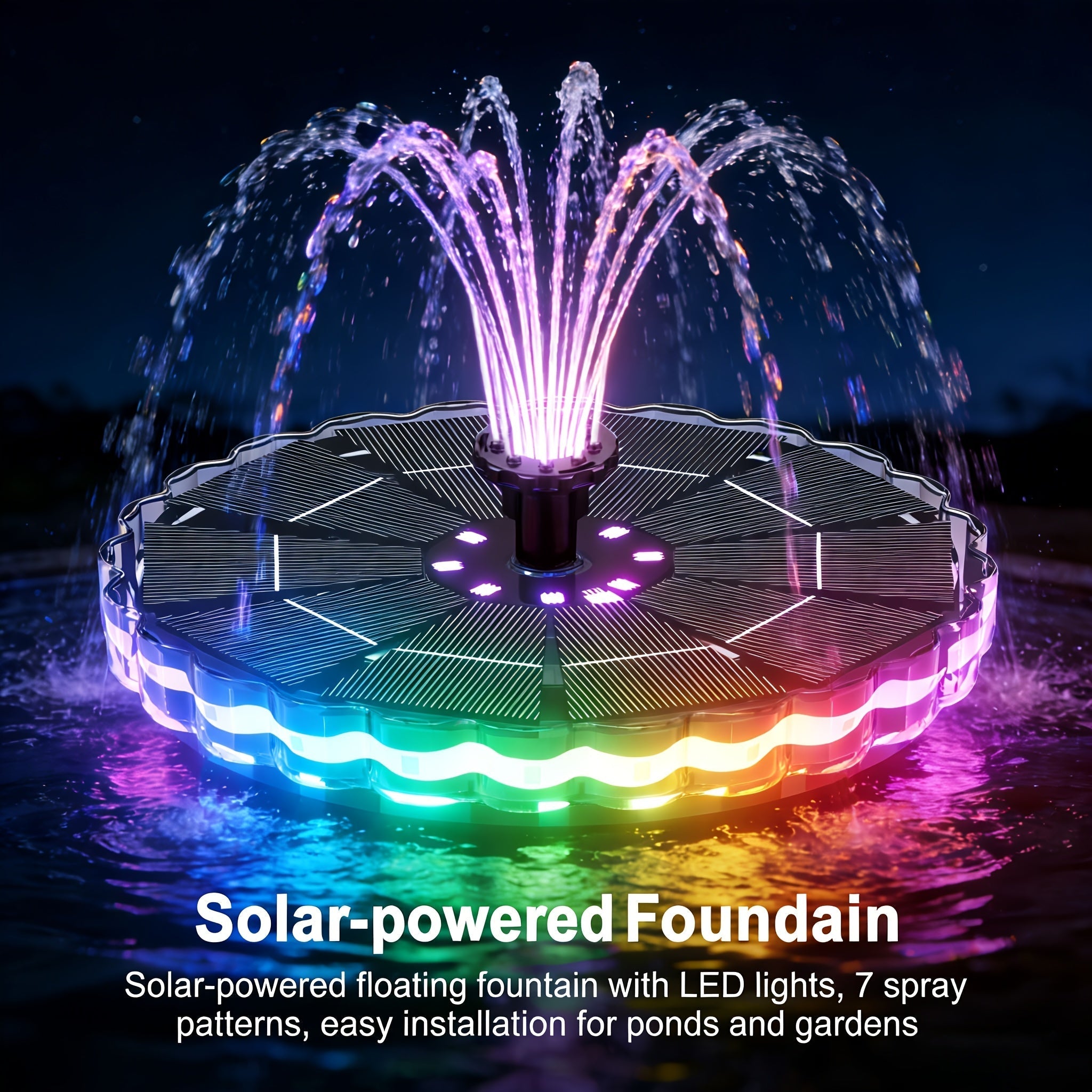 Colorful Solar Fountain Pump