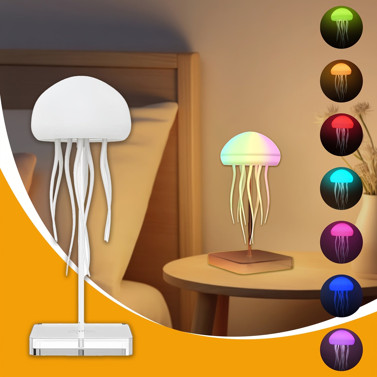 Dancing Jellyfish Bedside Lamp with Remote Control