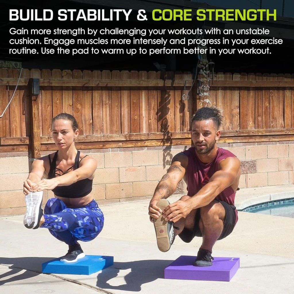 GripFlex Rutschfeste Schaumstoffmatte für Yoga und Stabilitätstraining