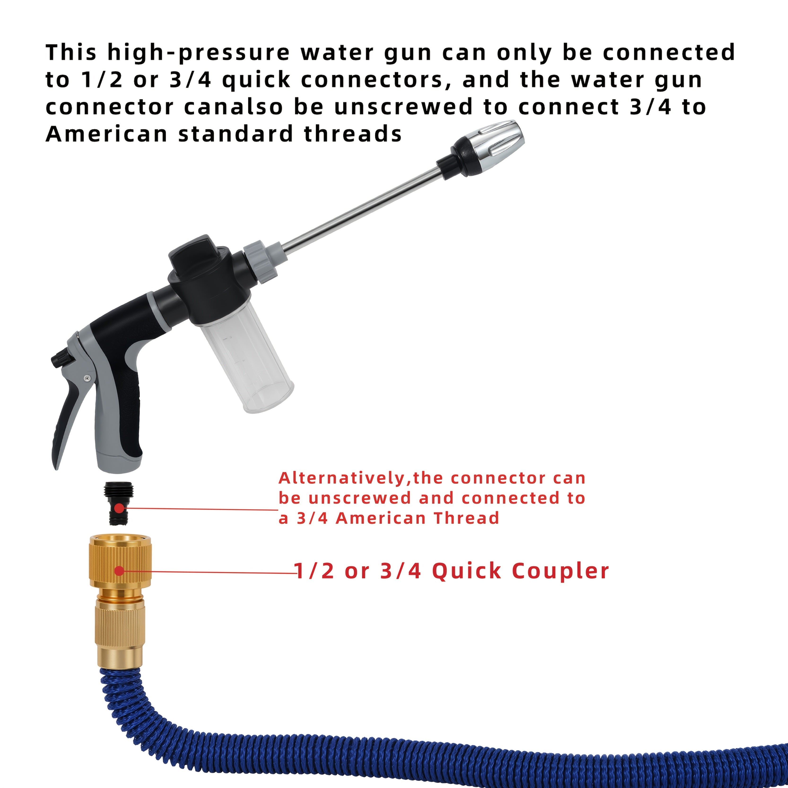 High-Pressure Cleaning Sprayer for Outdoor Use