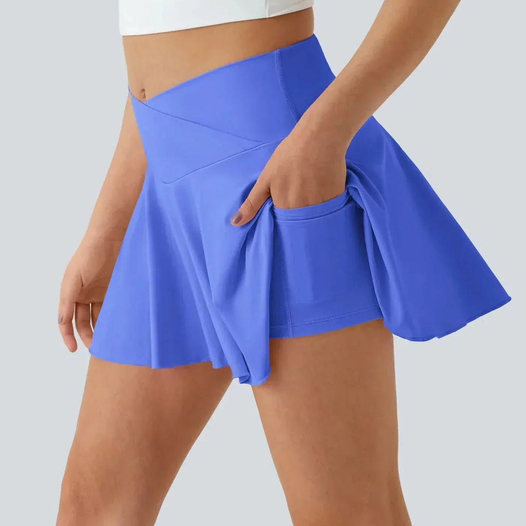 AeroCloud Airy Tennis Skirt With Built In Shorts And UPF 50 Plus Protection