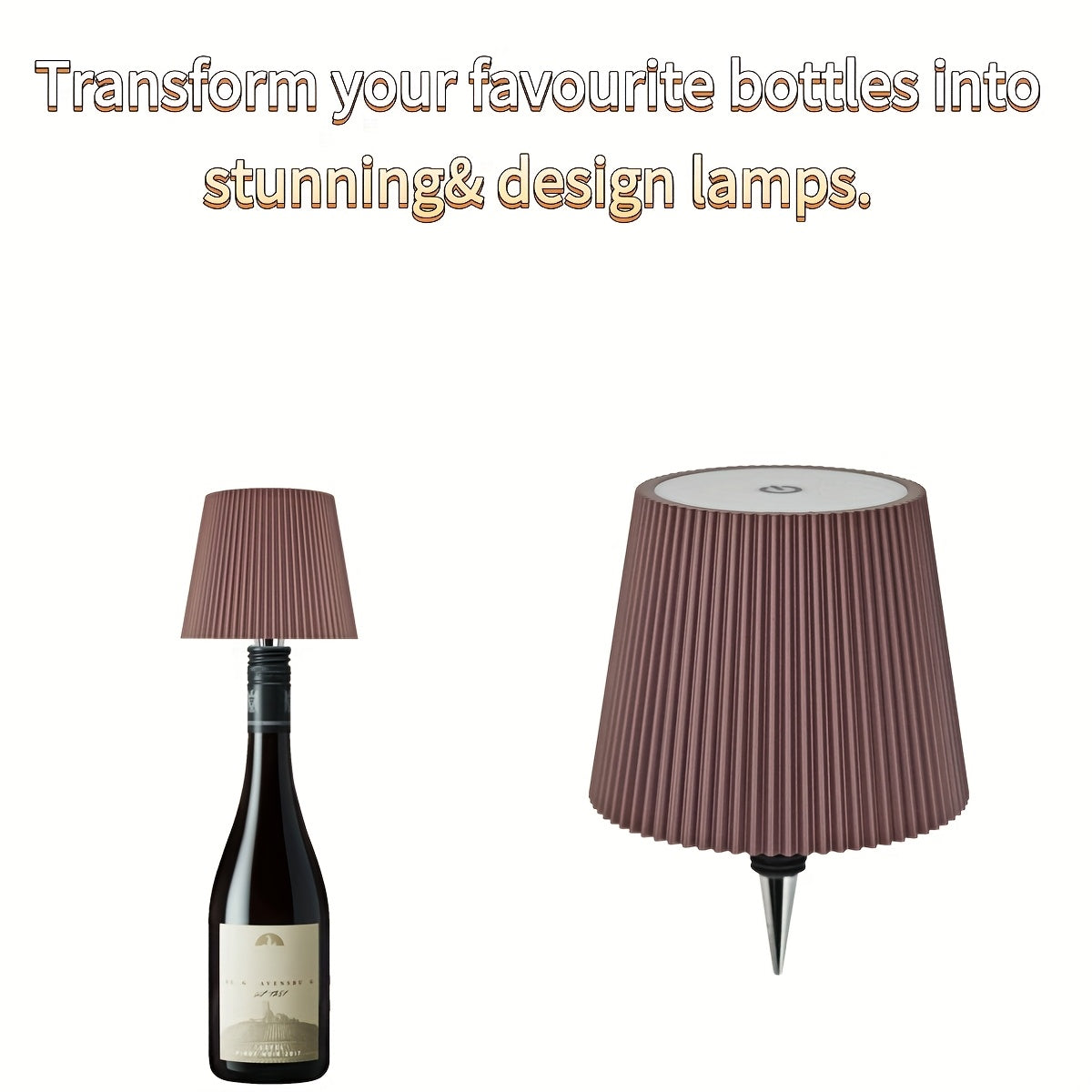 Rechargeable Bottle Table Lamp