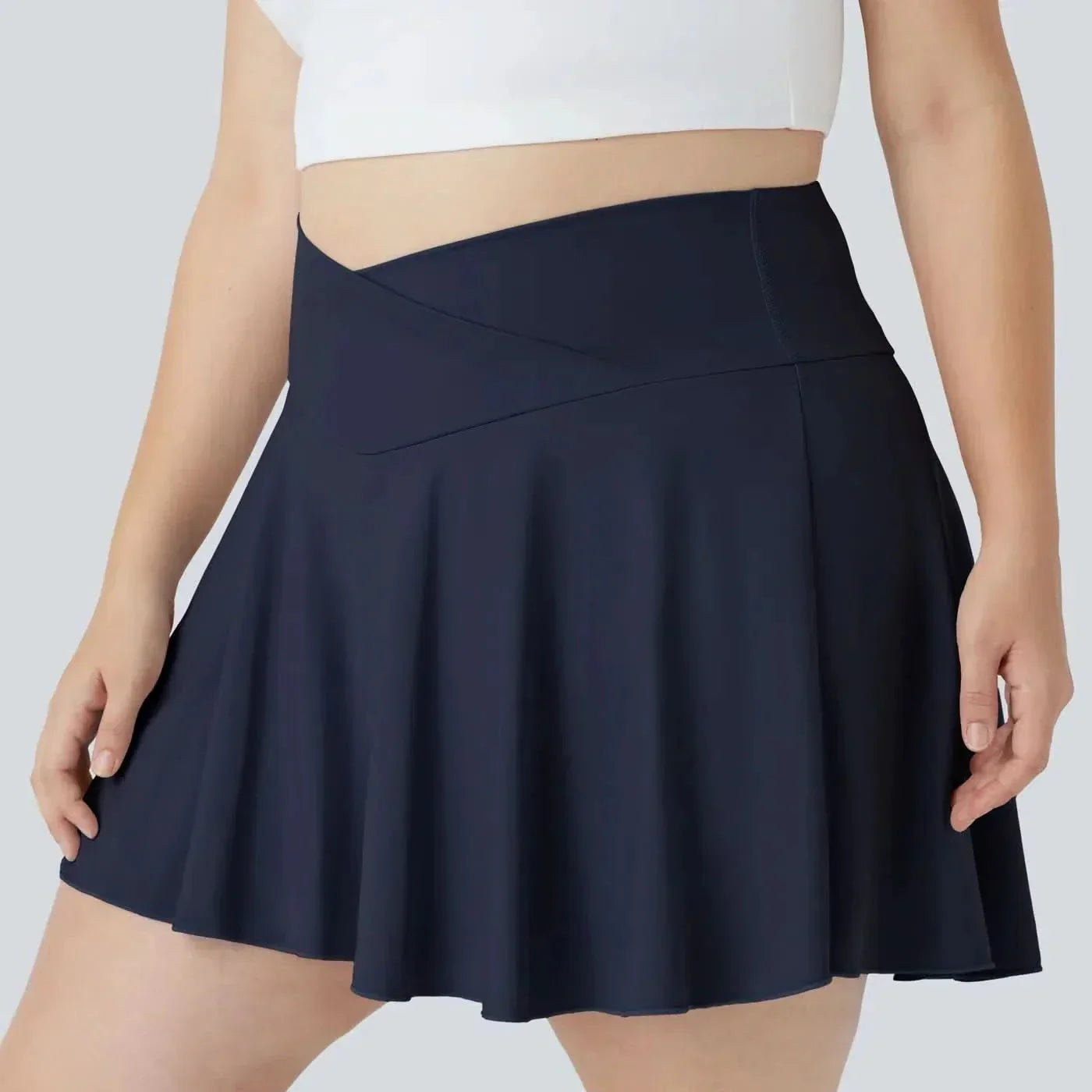AeroCloud Airy 2-In-1 Tennis Skirt With Crossover Waistband And Pockets