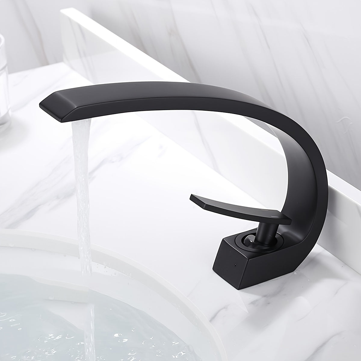 Black Brass Basin Faucet