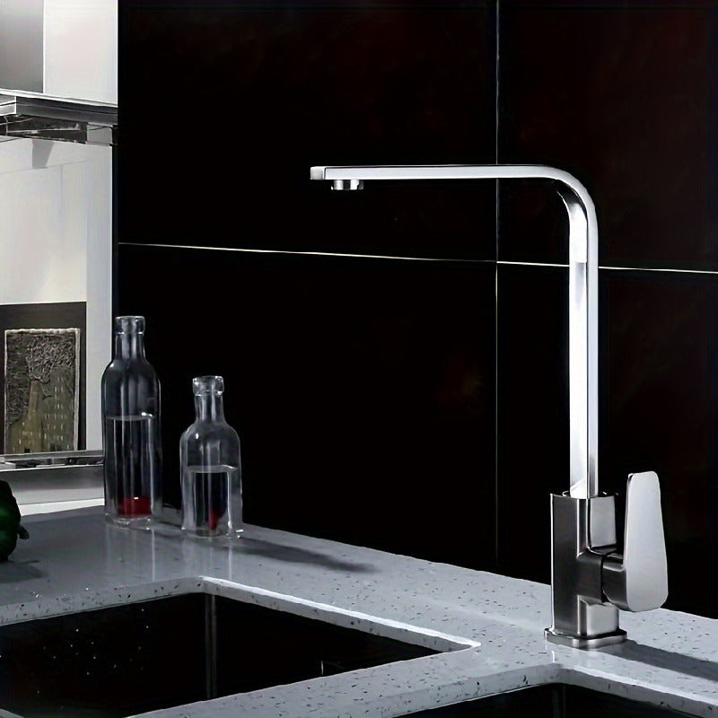 Rubinetto da cucina girevole con acqua calda e fredda