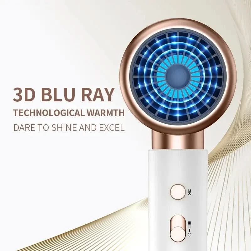 Uscător de păr LumaPro 2400W cu tehnologie cu ioni și design elegant pentru toate tipurile de păr