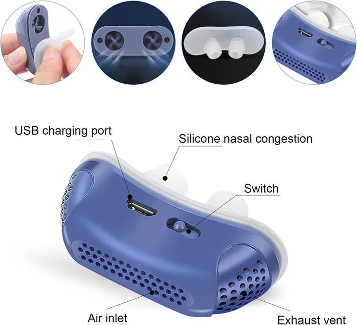 AeroLite Micro CPAP přístroj na spánkovou apnoi pro cestování a proti chrápání