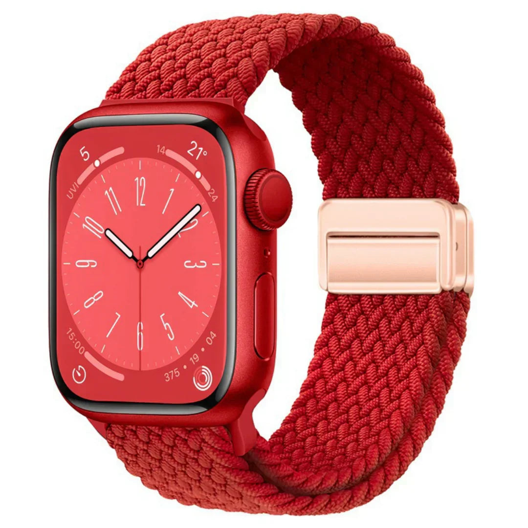 Bracelet Apple Watch avec fermeture magnétique en nylon pour un ajustement sécurisé