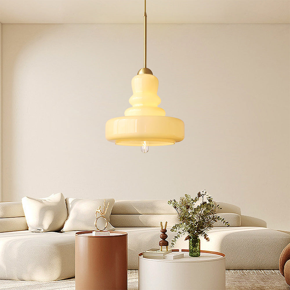Vibrant Bauhaus Hrušková Závěsná Lampa od AuroraLume Studia