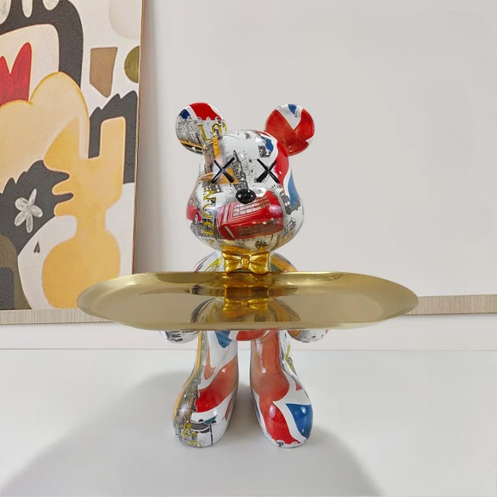 Hjemme Øl Kunstnerisk Dekorationsbakke Statuer Til Nøgler Og Små Skatte
