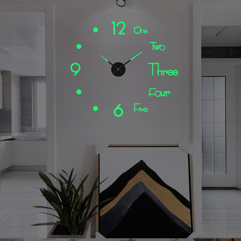 KreativDesign Artistic DIY Clock For Walls With Color And Size Options