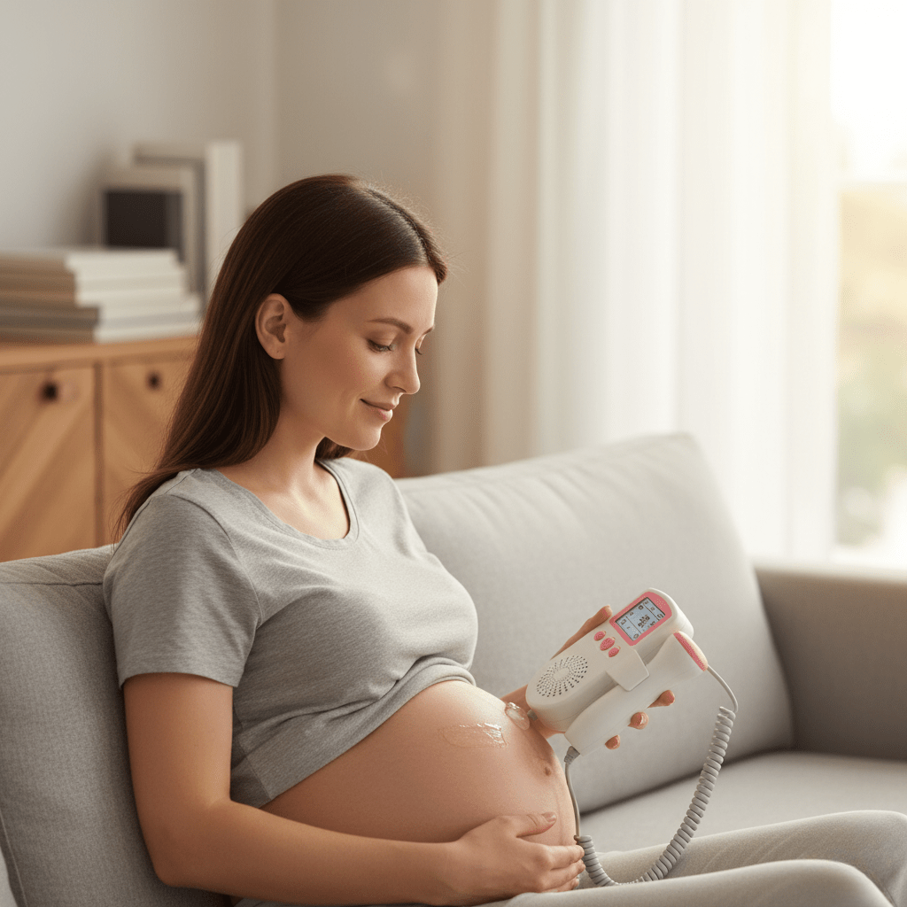 جهاز مراقبة قلب محمول BabyBeat بشاشة LCD للمراقبة السهلة