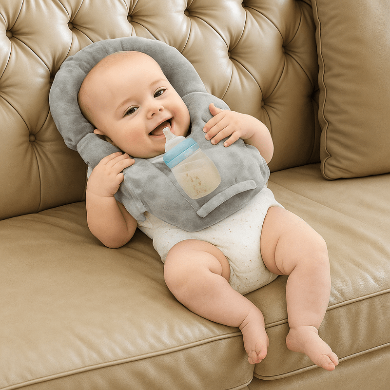 SnuggleCare Nursing and Bottle Pillow for Babies With Built In Bottle Holder
