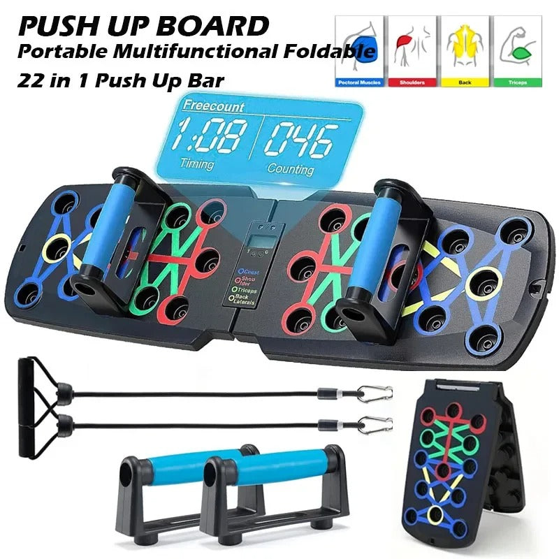 30-In-1 Digital Push-Up Board For At-Home Workouts And Full-Body Training | Fervei