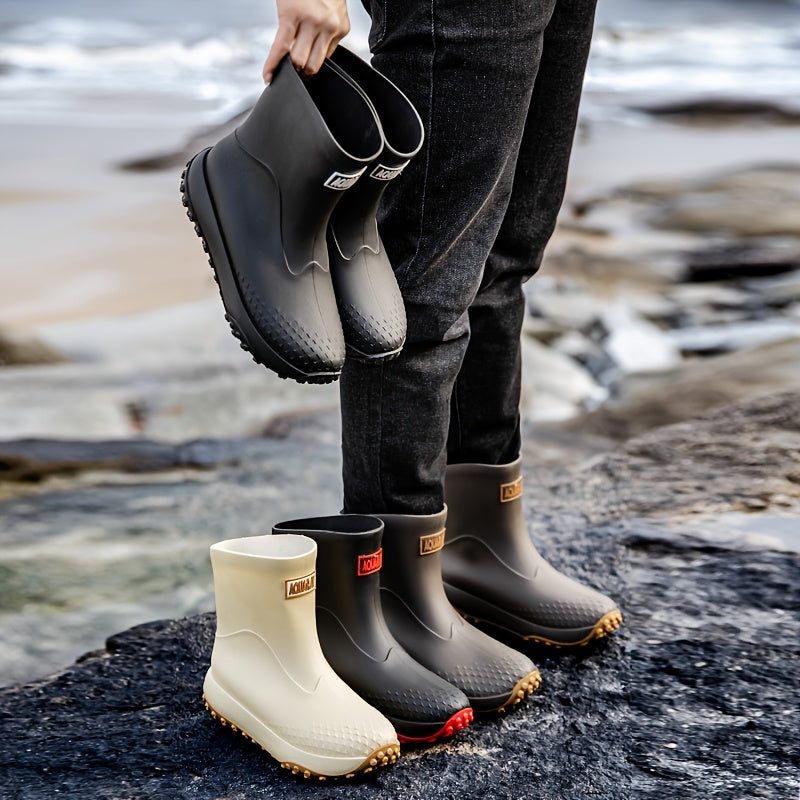 Slip-On Waterproof Rain Boots