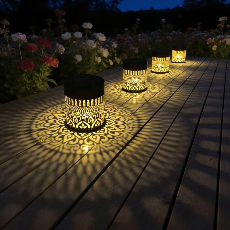 Solar Projection Lamp for Elegant Outdoor Ambience