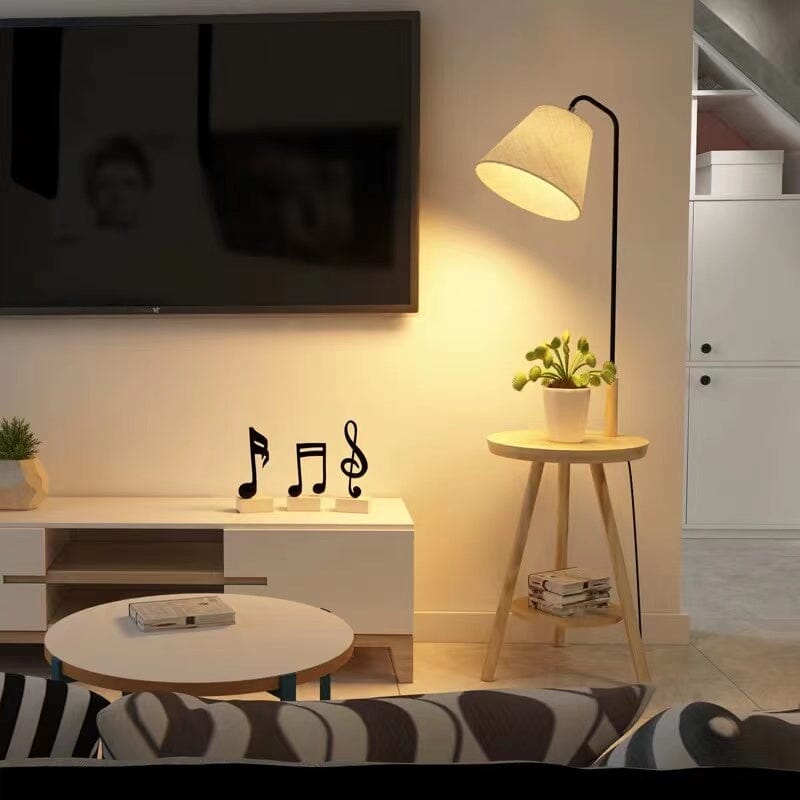 Aurelia Floor Lamp With Integrated Table and Storage