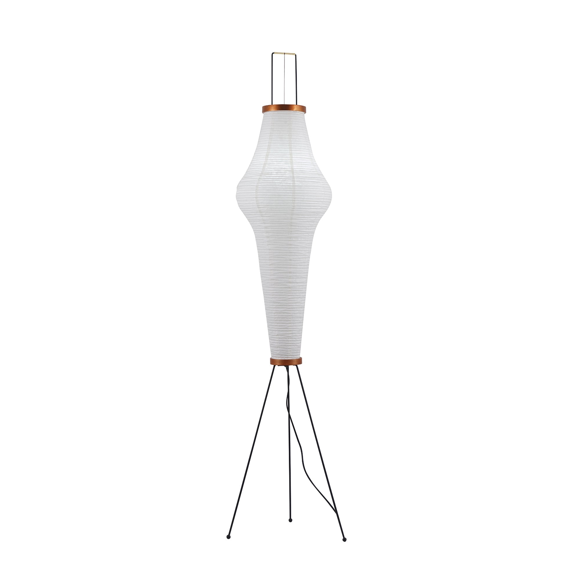 Akari Mulberry papir gulvlampe i metal, japansk stil til stuer
