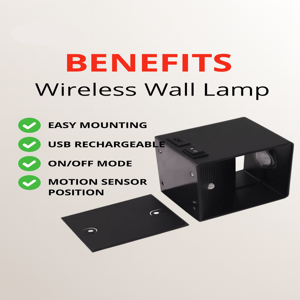 Luce da Parete LED Wireless LumaFlex con Fascio Regolabile