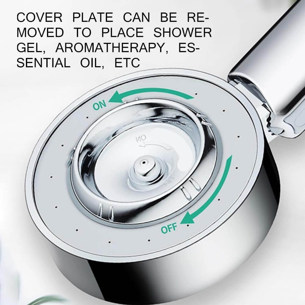 NovaFlow Double-Sided High-Pressure Shower Head With Integrated Soap Dispenser