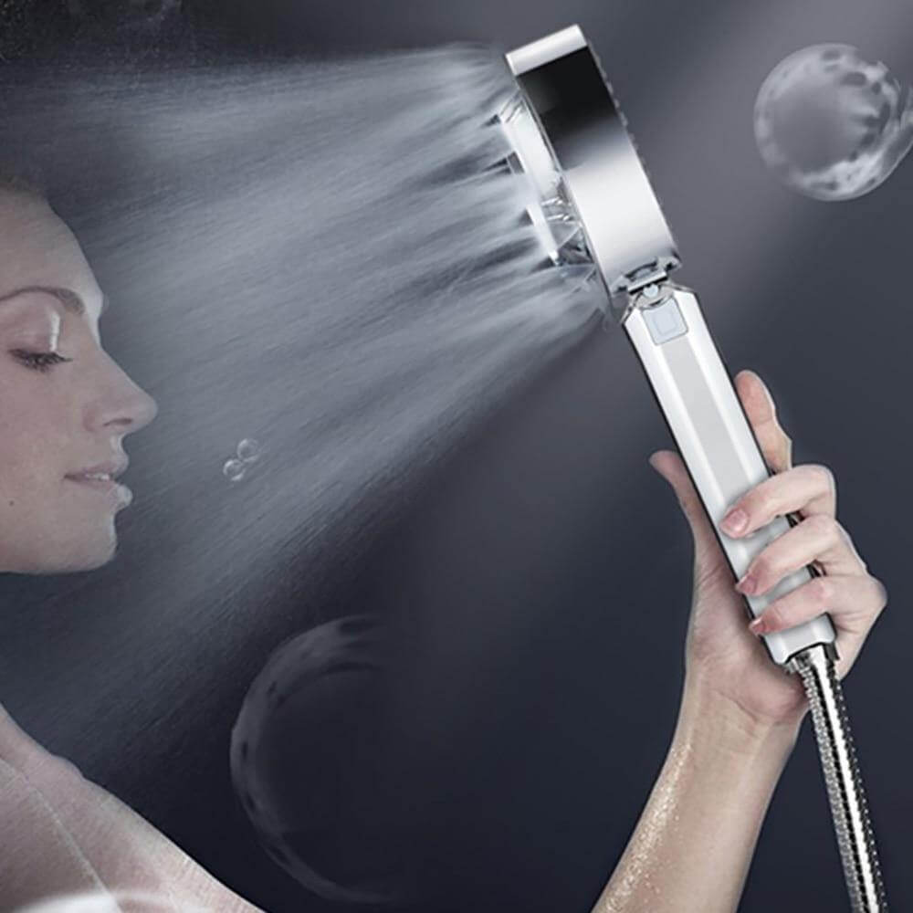 NovaFlow Double-Sided High-Pressure Shower Head With Integrated Soap Dispenser