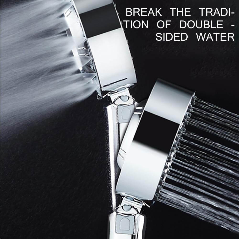 NovaFlow Double-Sided High-Pressure Shower Head With Integrated Soap Dispenser