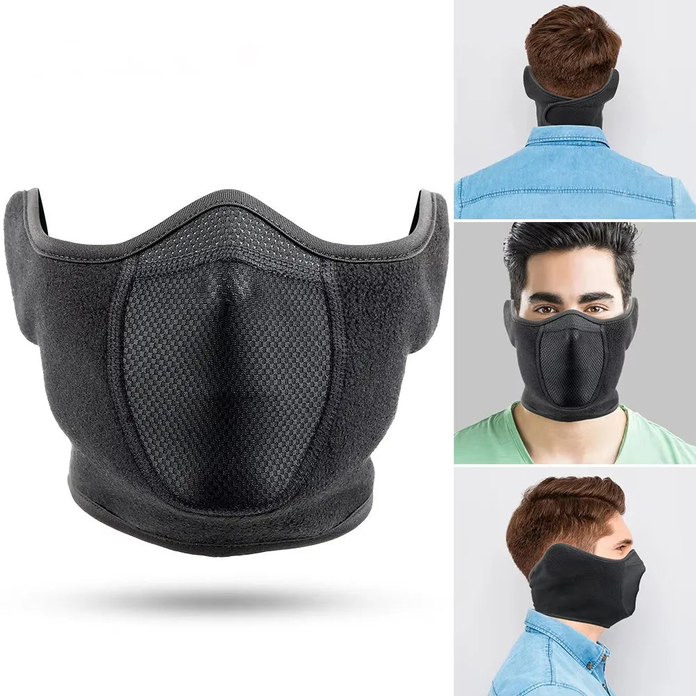 FrostGuard Windproof Fleece Face Mask for Outdoor Activities
