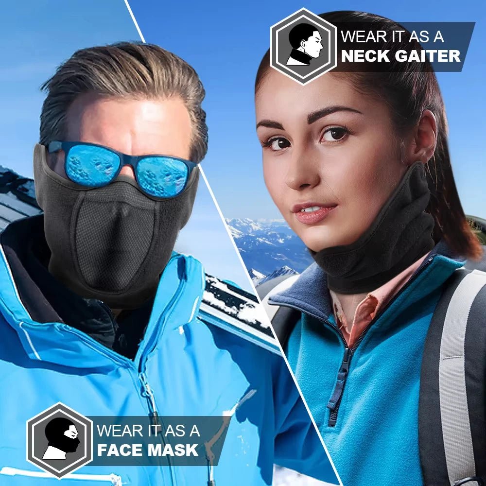 FrostGuard Windproof Fleece Face Mask for Outdoor Activities