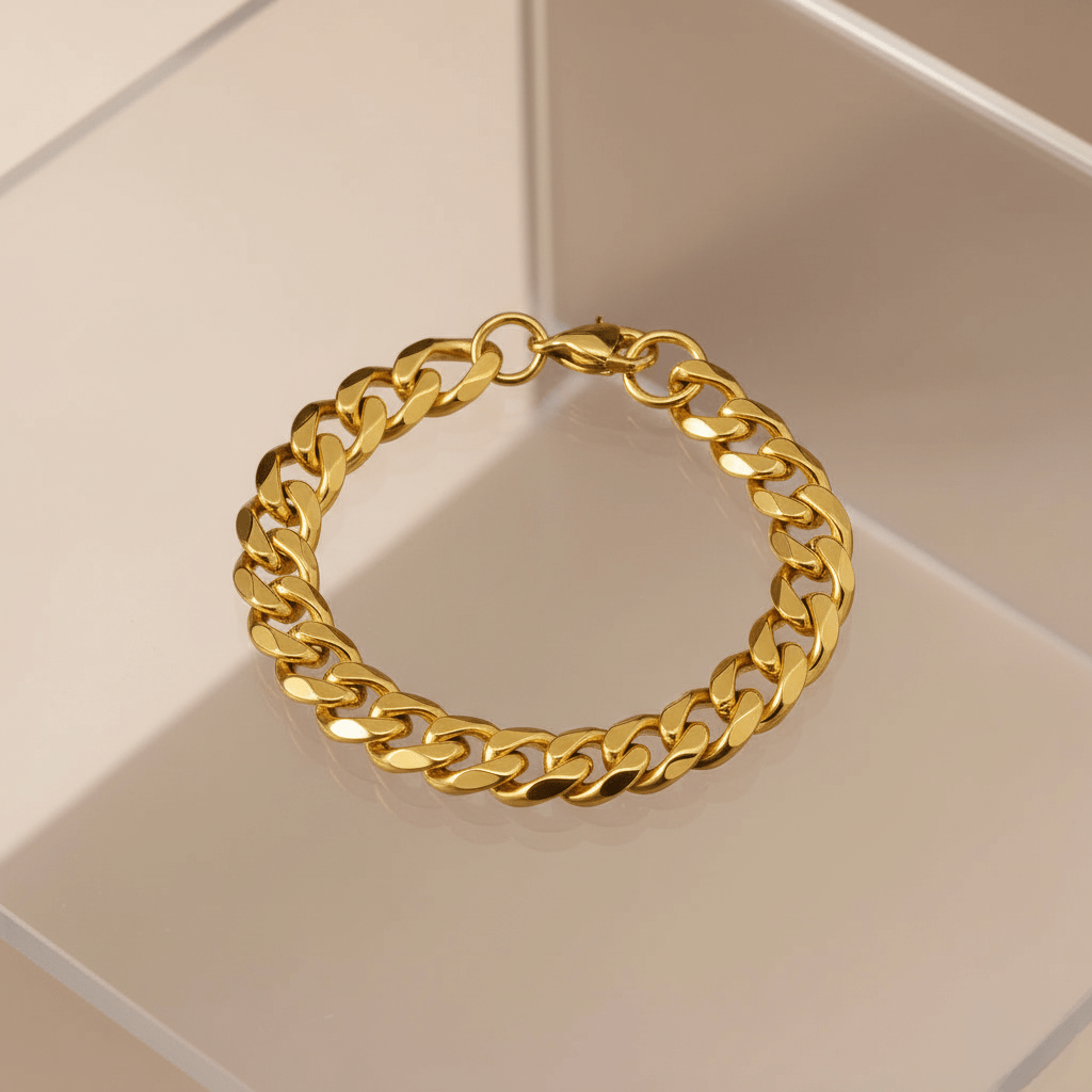 Aurum Edge: Stilfuldt Armbåndsur med Elegant Styrke på Håndleddet