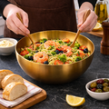 AuroraServe Elegant Stainless Steel Serving Bowl for Stylish Dining