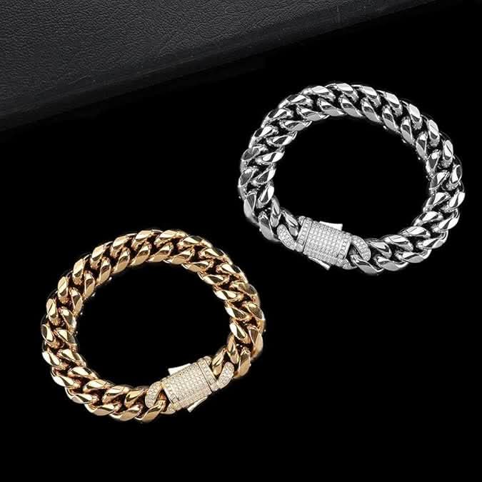 Aurelian 18K vergoldetes Sterling-Silber Cuban-Armband