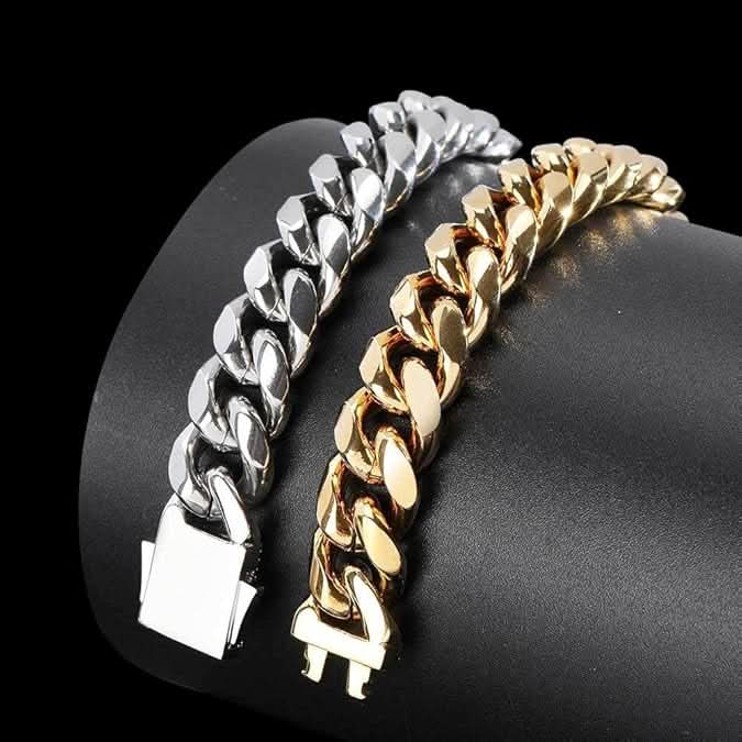 Aurelian 18K vergoldetes Sterling-Silber Cuban-Armband