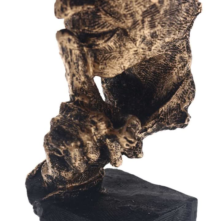 Elara Abstract Golden Sculpture In Nordic Design For Home Decor