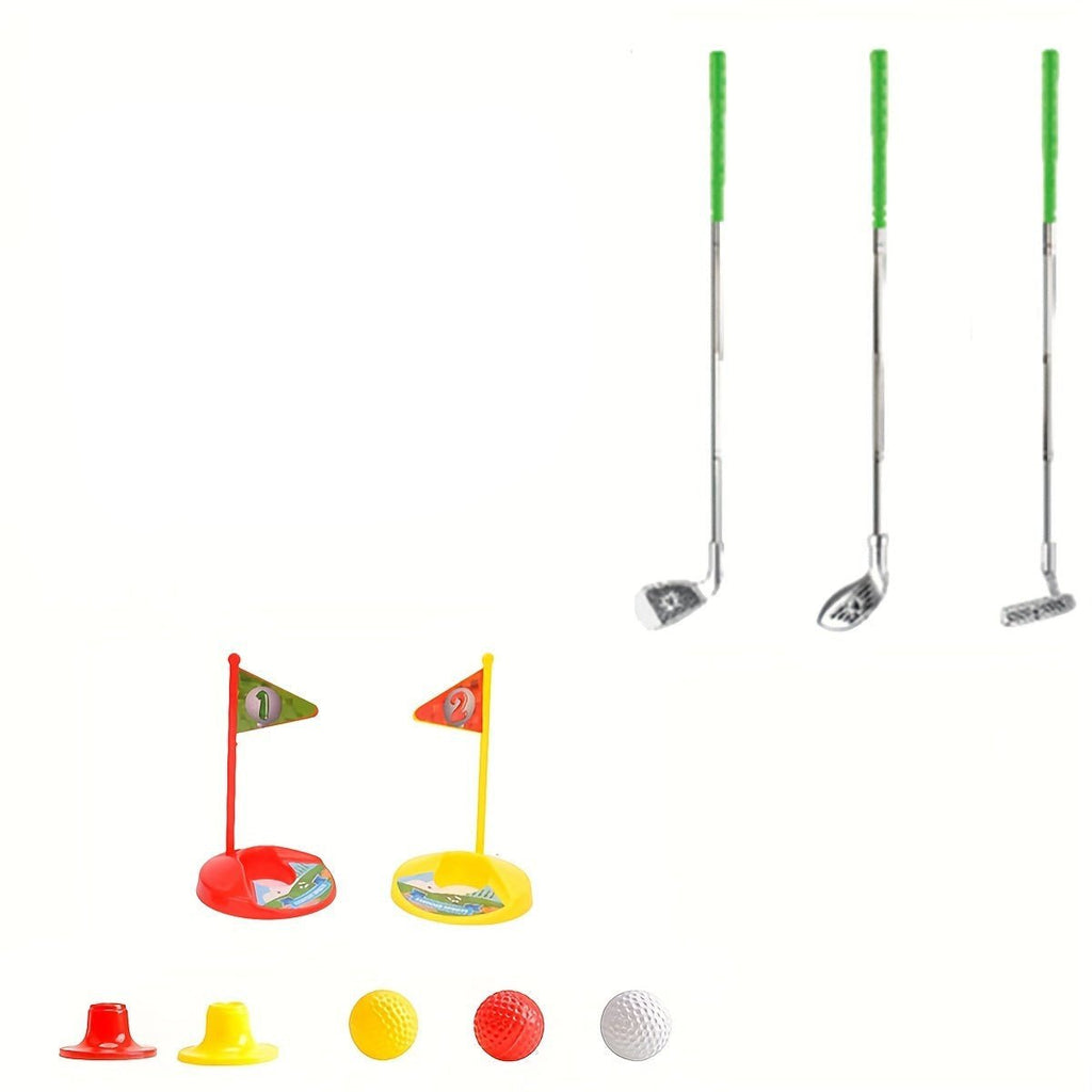 Set Golf Regolabile per Bambini con Mazze Telescopiche, 3 Palline e 2 Bersagli per Età 3-8