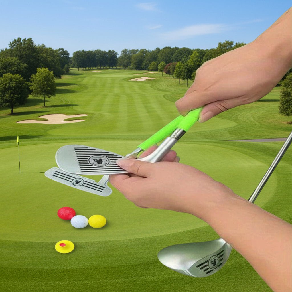 Set Golf Regolabile per Bambini con Mazze Telescopiche, 3 Palline e 2 Bersagli per Età 3-8
