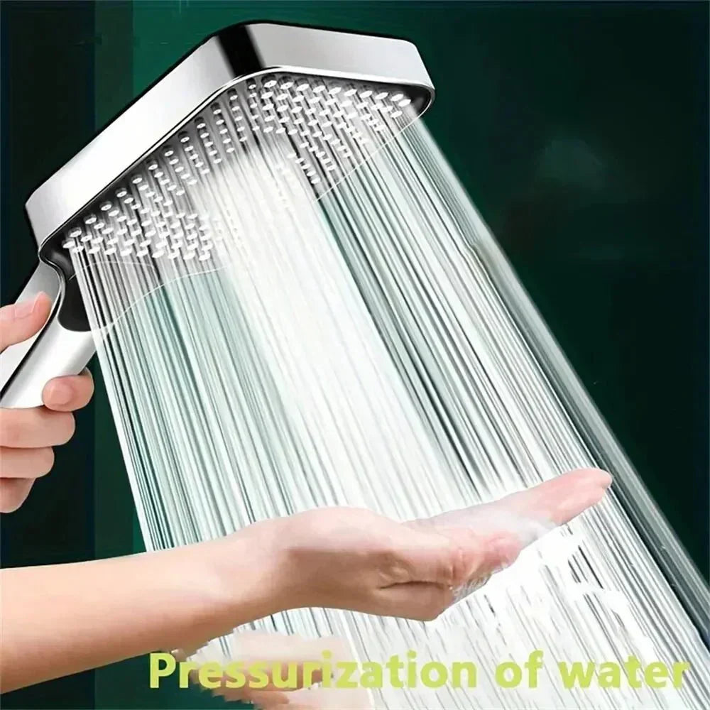 AquaPulse Adjustable High Pressure Handheld Shower Head With Three Spray Modes