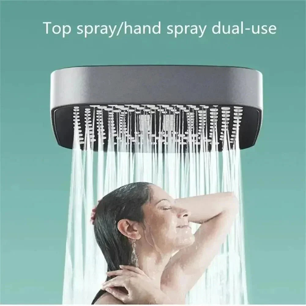 AquaPulse Adjustable High Pressure Handheld Shower Head With Three Spray Modes