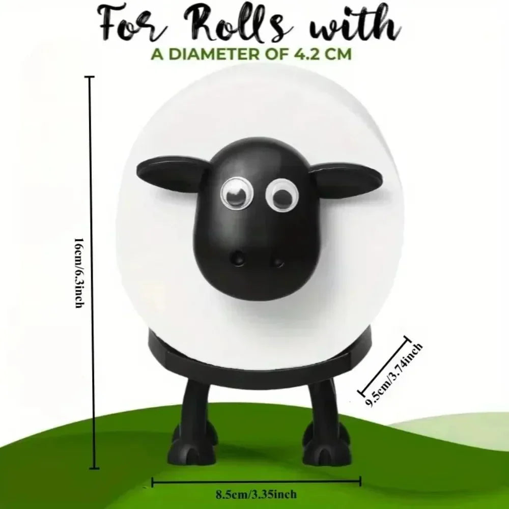 Fluffo Cute Sheep Toilet Paper Holder For Playful Bathrooms