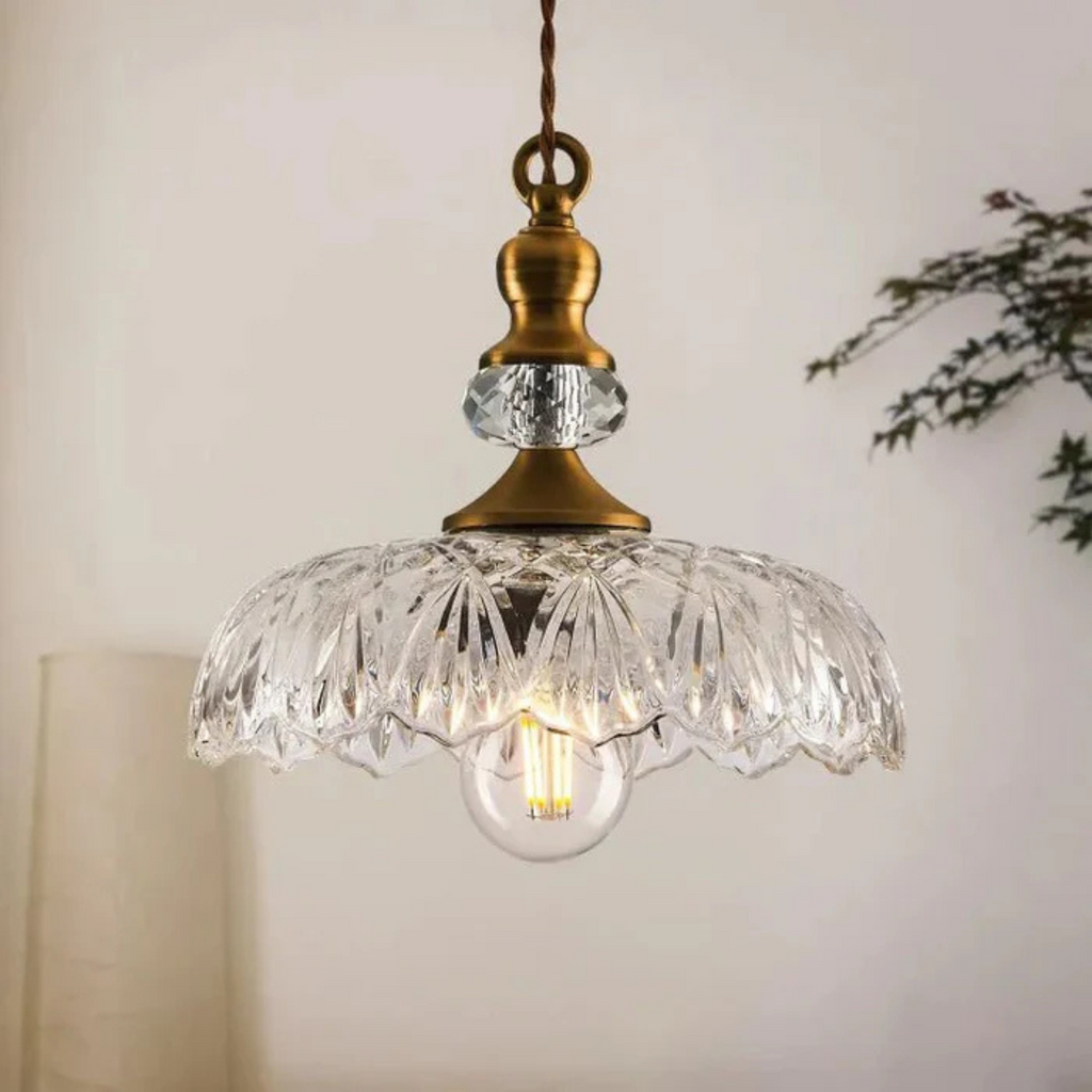 Solenne | Vintage-Inspired Glass Pendant Lamp