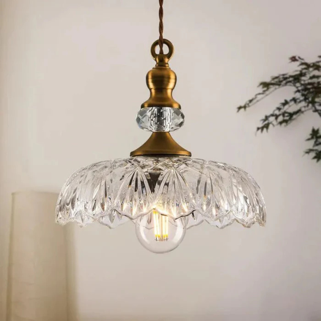 Solenne | Vintage-Inspired Glass Pendant Lamp